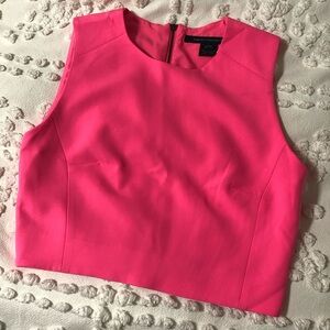 French Connection Pink Crop Top